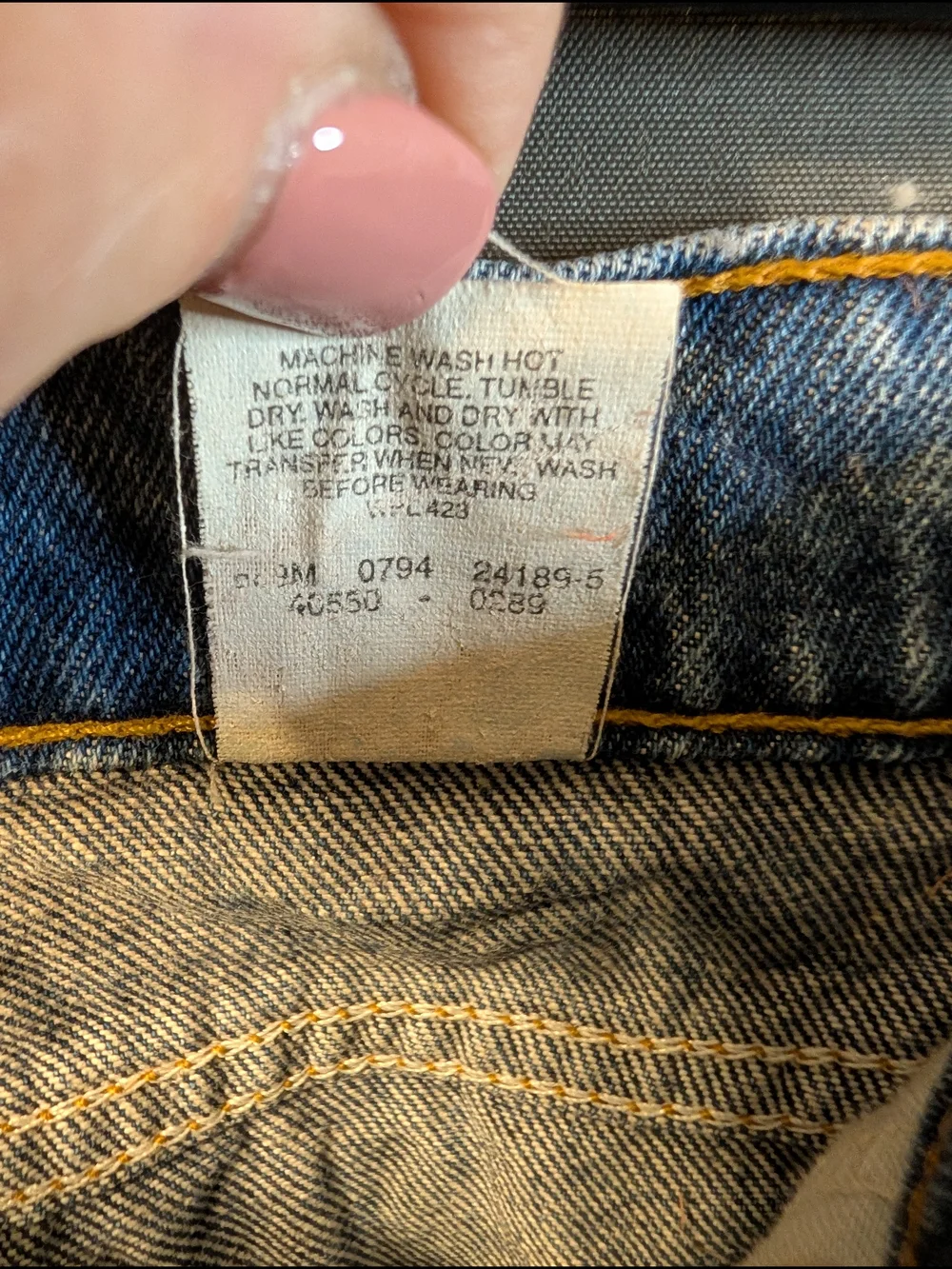 Vintage 1994 Levis 550 Orange Tab Relaxed Tapered Jeans W30 L32 EUC Medium
